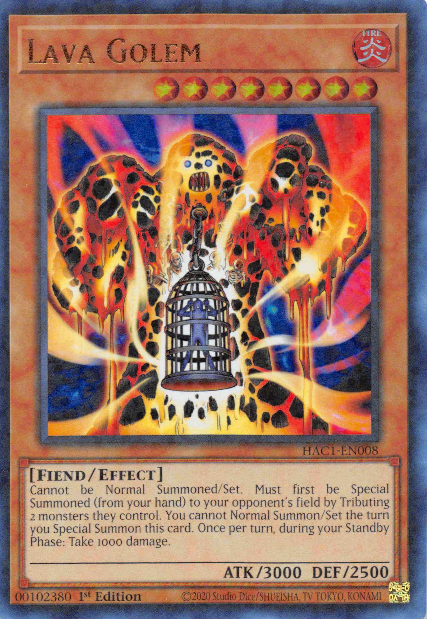 Lava Golem (Duel Terminal) [HAC1-EN008] Parallel Rare | Cracking-Singles