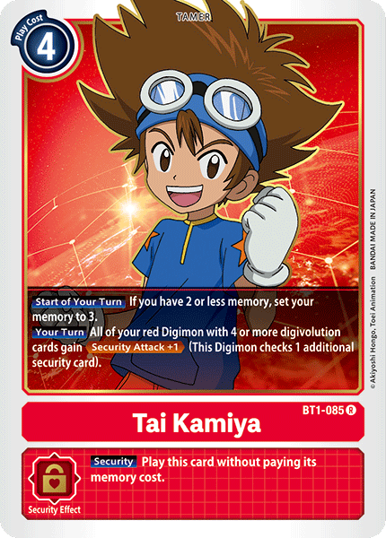 Tai Kamiya [BT1-085] [Release Special Booster Ver.1.0] | Cracking-Singles