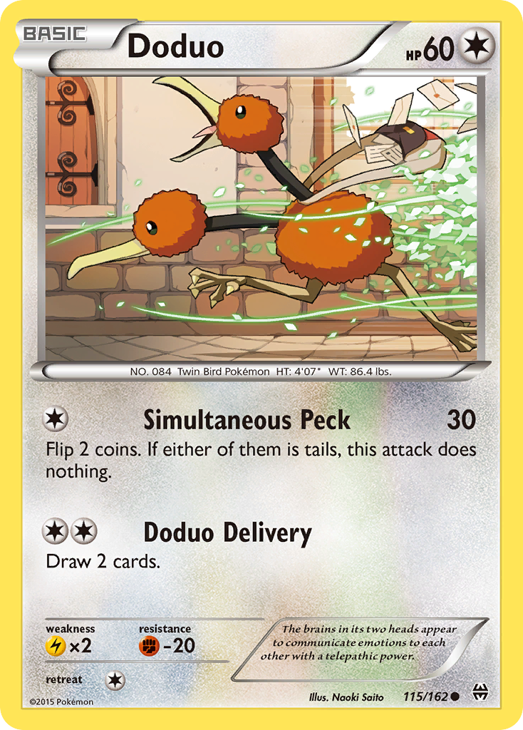 Doduo (115/162) [XY: BREAKthrough] | Cracking-Singles