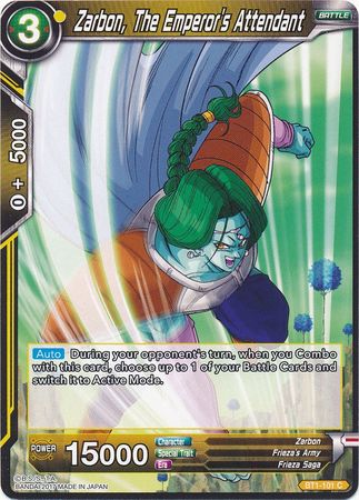 Zarbon, The Emperor's Attendant [BT1-101] | Cracking-Singles