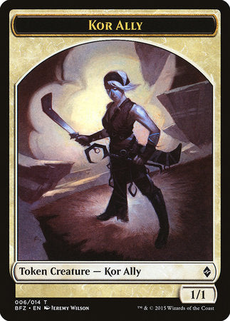 Kor Ally Token [Battle for Zendikar Tokens] | Cracking-Singles