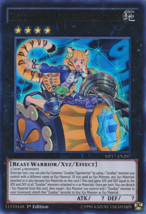 Zoodiac Tigermortar [MP17-EN207] Ultra Rare | Cracking-Singles