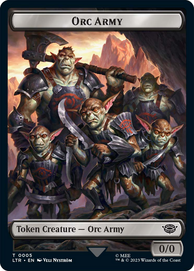 Food (10) // Orc Army (05) Double-Sided Token [The Lord of the Rings: Tales of Middle-Earth Tokens] | Cracking-Singles