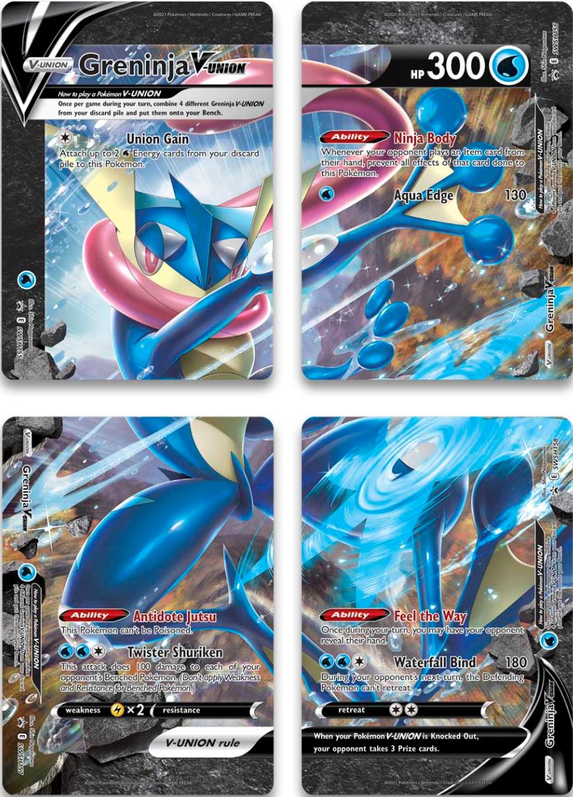 Greninja V-Union (Set of 4) [Sword & Shield: Black Star Promos] | Cracking-Singles