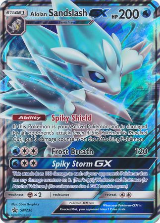 Alolan Sandslash GX (SM236) (Jumbo Card) [Sun & Moon: Black Star Promos] | Cracking-Singles