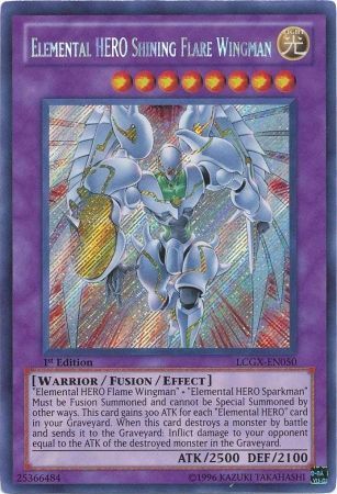 Elemental HERO Shining Flare Wingman [LCGX-EN050] Secret Rare | Cracking-Singles