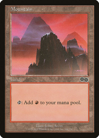 Mountain (344) [Urza's Saga] | Cracking-Singles