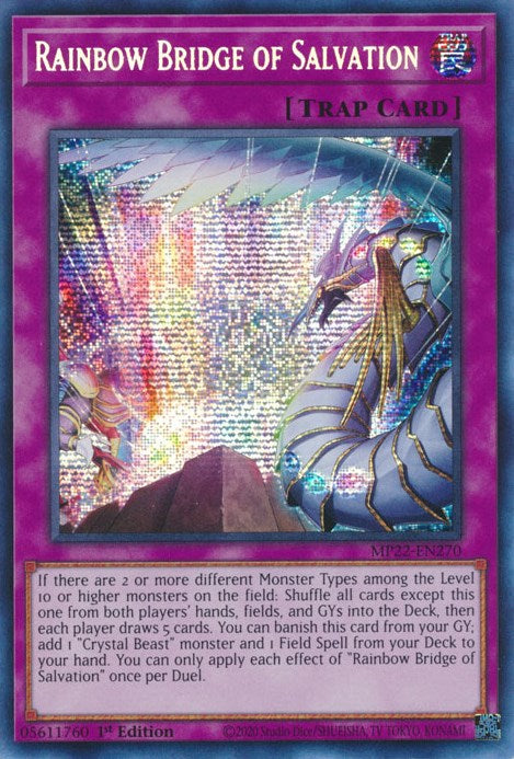 Rainbow Bridge of Salvation [MP22-EN270] Prismatic Secret Rare | Cracking-Singles