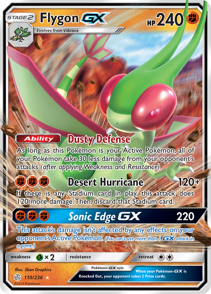 Flygon GX (110/236) [Sun & Moon: Cosmic Eclipse] | Cracking-Singles