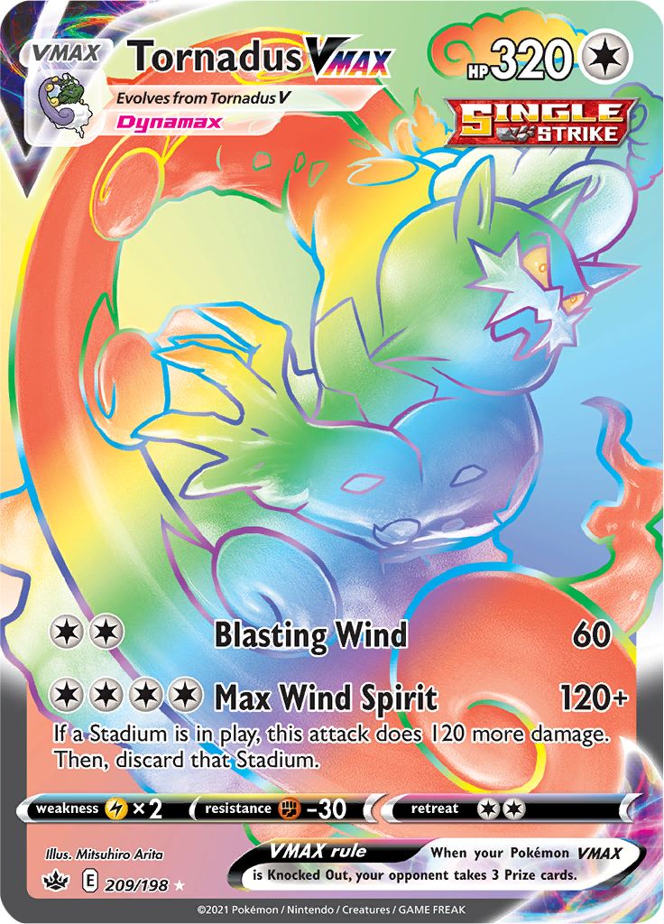 Tornadus VMAX (209/198) [Sword & Shield: Chilling Reign] | Cracking-Singles