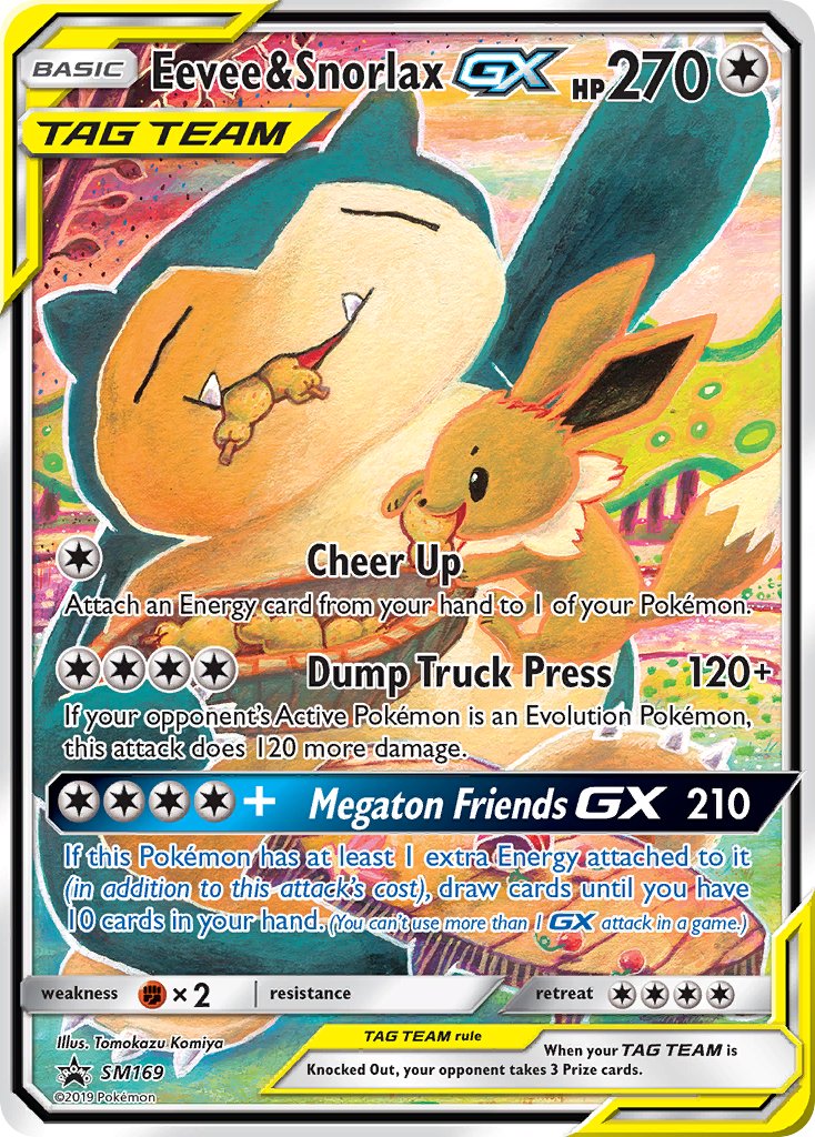 Eevee & Snorlax GX (SM169) [Sun & Moon: Black Star Promos] | Cracking-Singles