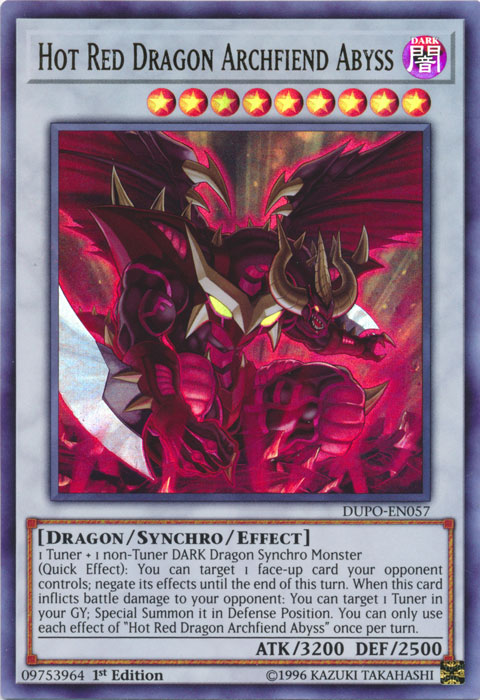 Hot Red Dragon Archfiend Abyss [DUPO-EN057] Ultra Rare | Cracking-Singles