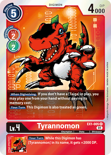 Tyrannomon [EX1-005] [Classic Collection] | Cracking-Singles