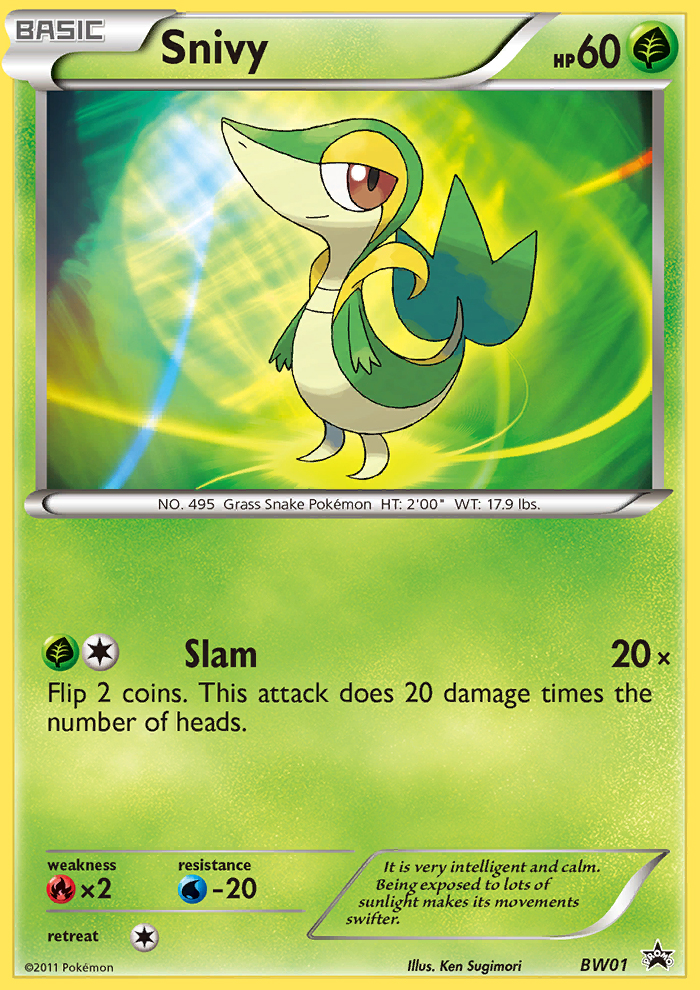 Snivy (BW01) [Black & White: Black Star Promos] | Cracking-Singles