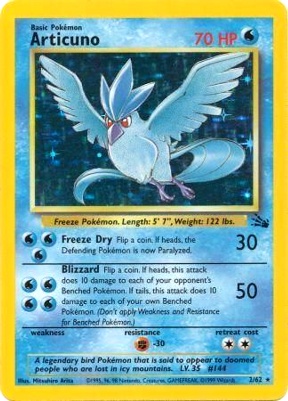 Articuno (2/62) [Fossil Unlimited] | Cracking-Singles