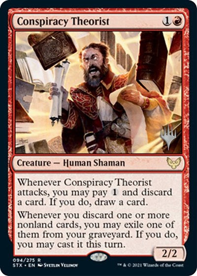 Conspiracy Theorist (Promo Pack) [Strixhaven: School of Mages Promos] | Cracking-Singles