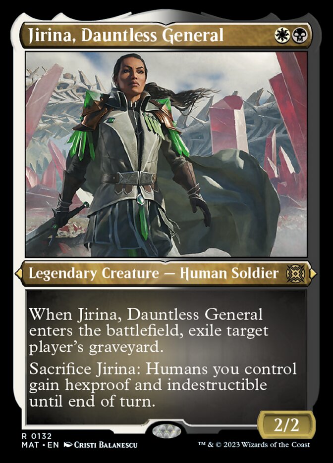 Jirina, Dauntless General (Foil Etched) [March of the Machine: The Aftermath] | Cracking-Singles