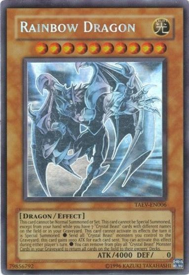 Rainbow Dragon (Chaos Neos Misprint) [TAEV-EN006] Ghost Rare | Cracking-Singles