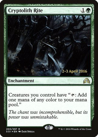 Cryptolith Rite [Shadows over Innistrad Promos] | Cracking-Singles