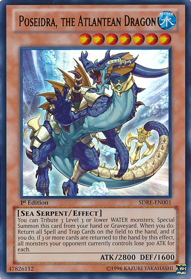 Poseidra, the Atlantean Dragon [SDRE-EN001] Ultra Rare | Cracking-Singles