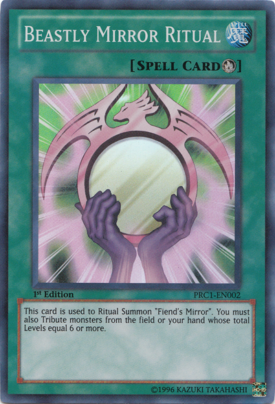 Beastly Mirror Ritual [PRC1-EN002] Super Rare | Cracking-Singles