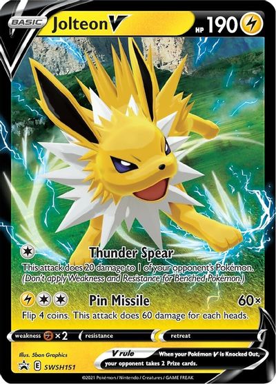 Jolteon V (SWSH151) [Sword & Shield: Black Star Promos] | Cracking-Singles