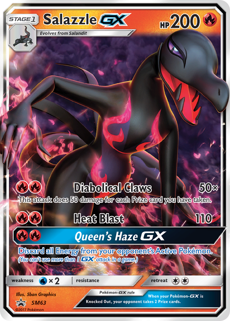 Salazzle GX (SM63) [Sun & Moon: Black Star Promos] | Cracking-Singles