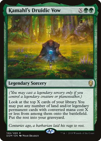 Kamahl's Druidic Vow [Dominaria] | Cracking-Singles