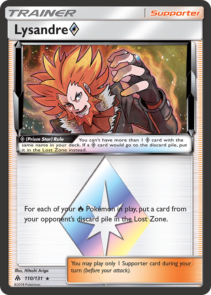 Lysandre (110/131) (Prism Star) [Sun & Moon: Forbidden Light] | Cracking-Singles