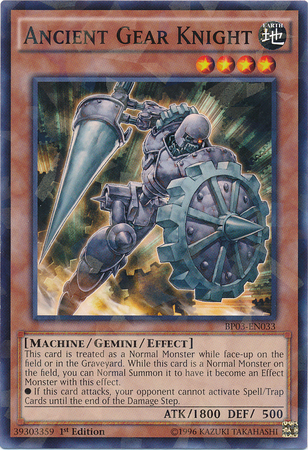 Ancient Gear Knight [BP03-EN033] Shatterfoil Rare | Cracking-Singles