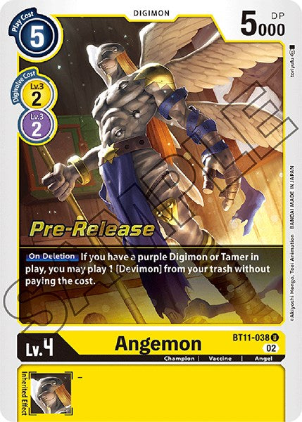 Angemon [BT11-038] [Dimensional Phase Pre-Release Promos] | Cracking-Singles