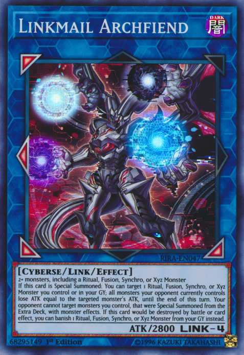 Linkmail Archfiend [RIRA-EN047] Super Rare | Cracking-Singles