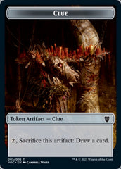 Angel // Clue Double-sided Token [Innistrad: Crimson Vow Commander Tokens] | Cracking-Singles