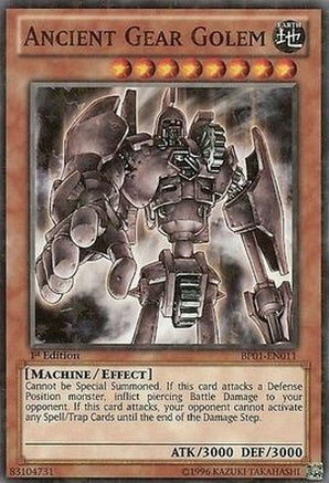 Ancient Gear Golem [BP01-EN011] Starfoil Rare | Cracking-Singles