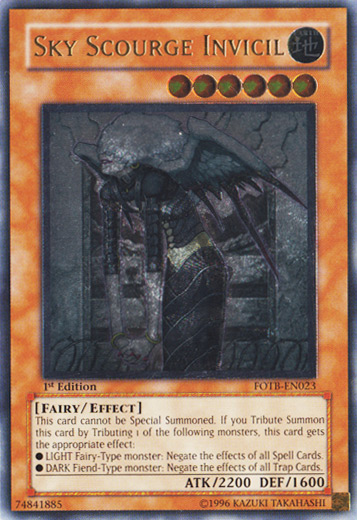 Sky Scourge Invicil [FOTB-EN023] Ultimate Rare | Cracking-Singles