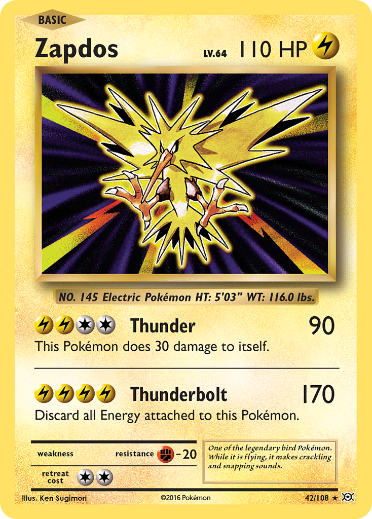 Zapdos (42/108) [XY: Evolutions] | Cracking-Singles