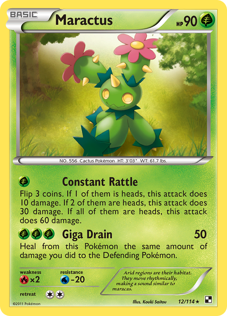 Maractus (12/114) [Black & White: Base Set] | Cracking-Singles