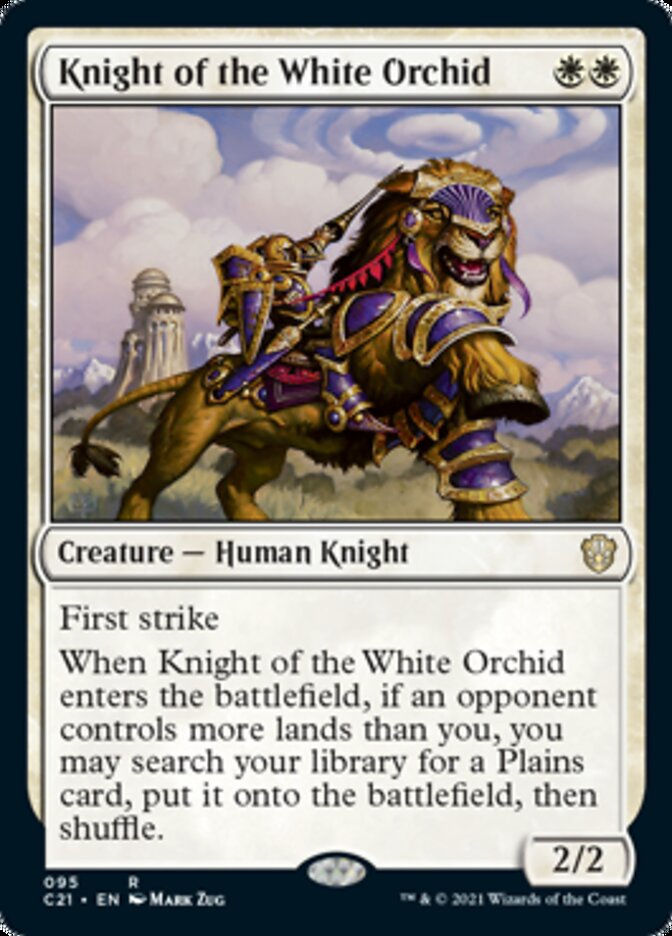 Knight of the White Orchid [Commander 2021] | Cracking-Singles