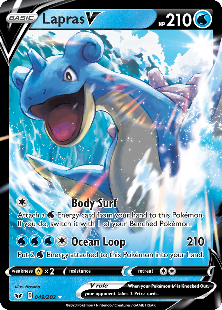 Lapras V (049/202) [Sword & Shield: Base Set] | Cracking-Singles