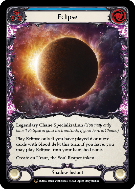 Eclipse (Rainbow Foil) [U-MON190-RF] Unlimited Rainbow Foil | Cracking-Singles