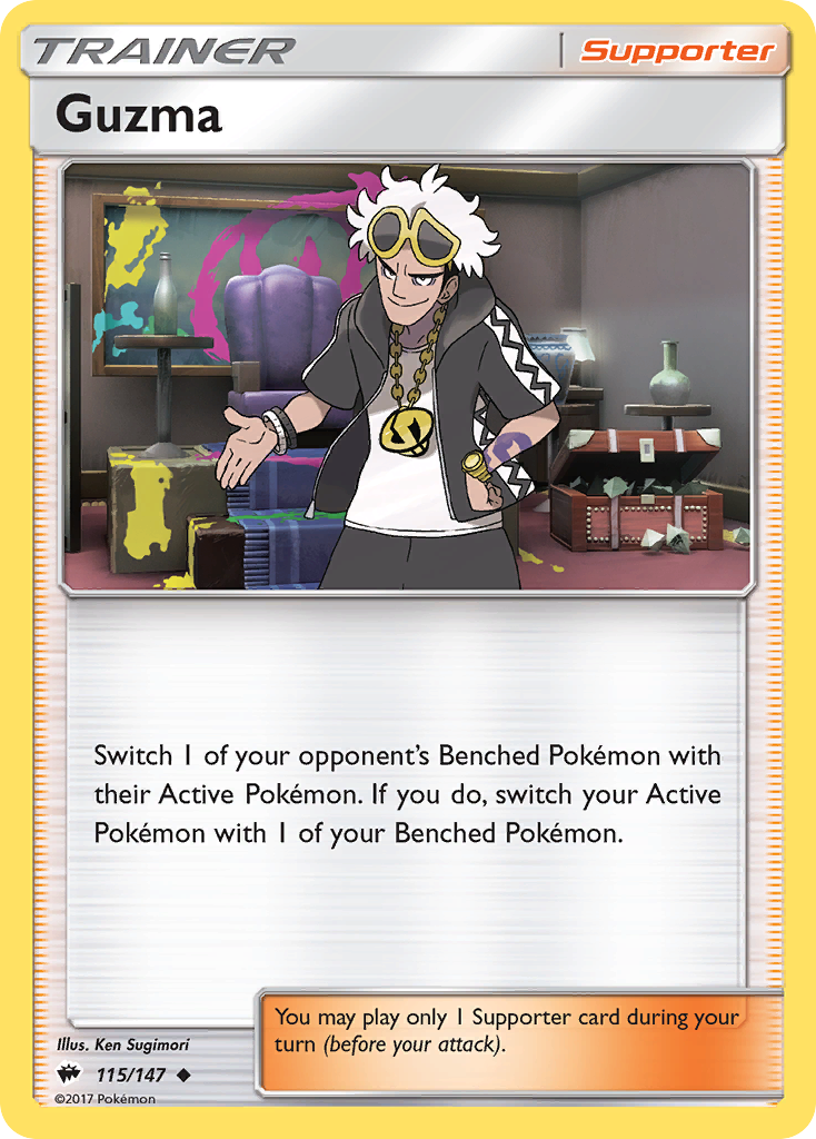 Guzma (115/147) [Sun & Moon: Burning Shadows] | Cracking-Singles