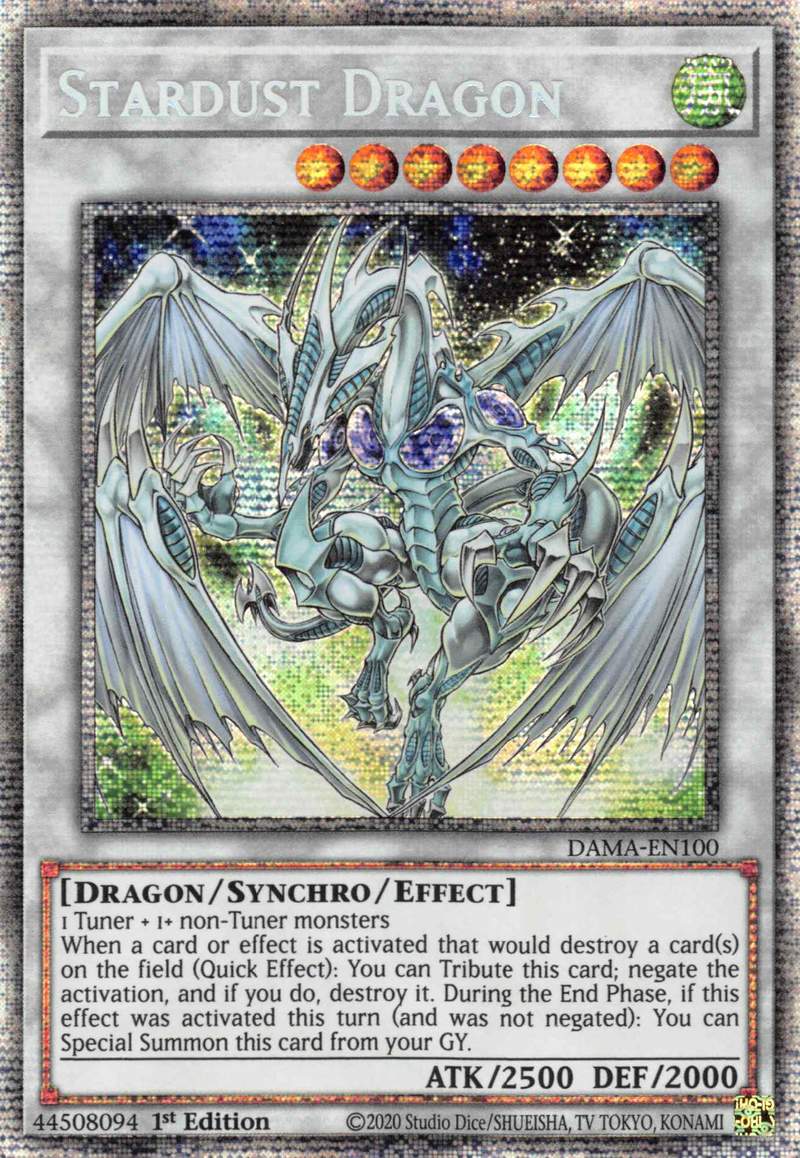 Stardust Dragon [DAMA-EN100] Starlight Rare | Cracking-Singles