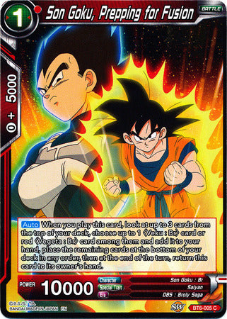 Son Goku, Prepping for Fusion [BT6-005] | Cracking-Singles