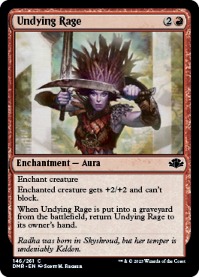 Undying Rage [Dominaria Remastered] | Cracking-Singles