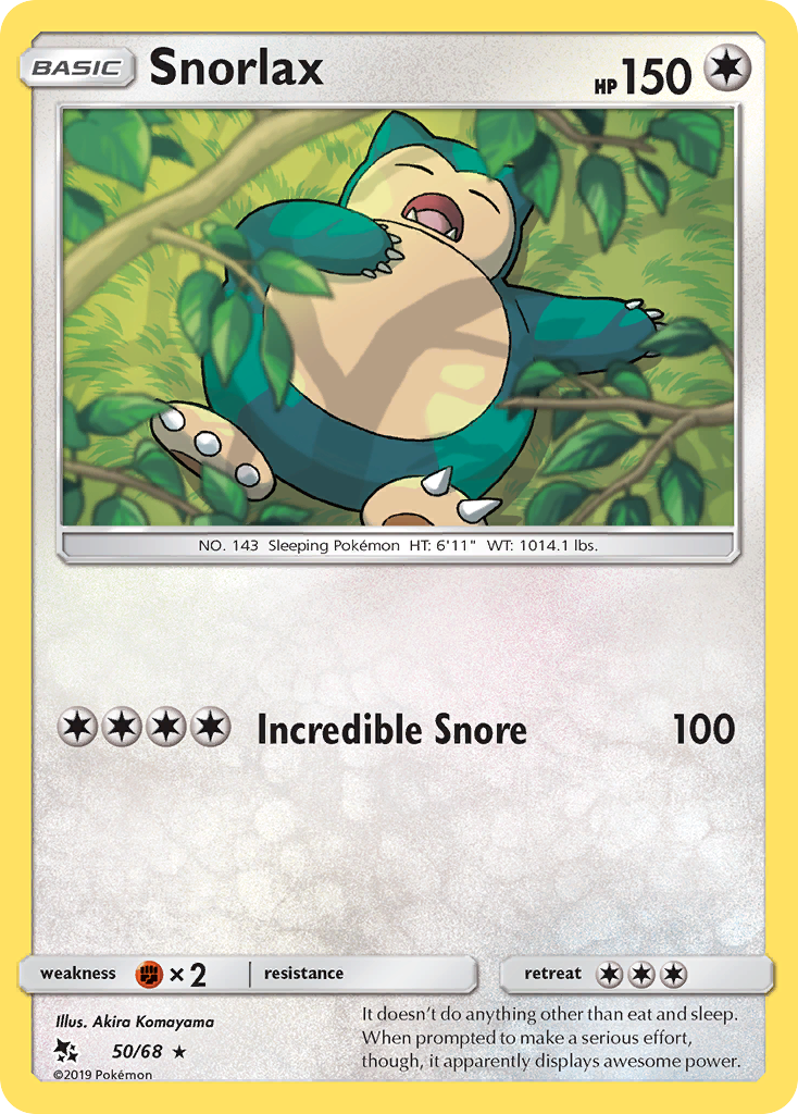 Snorlax (50/68) [Sun & Moon: Hidden Fates] | Cracking-Singles