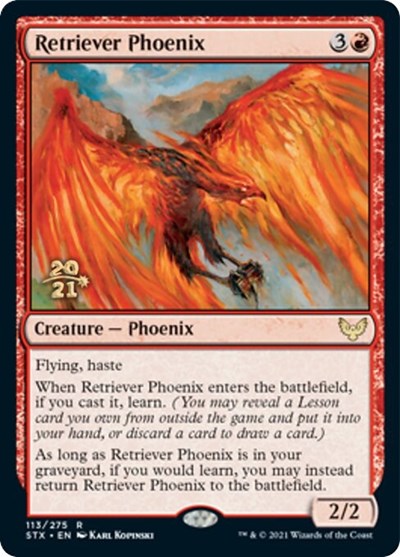 Retriever Phoenix [Strixhaven: School of Mages Prerelease Promos] | Cracking-Singles