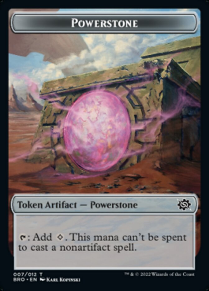 Powerstone // Elemental Double-Sided Token [The Brothers' War Tokens] | Cracking-Singles