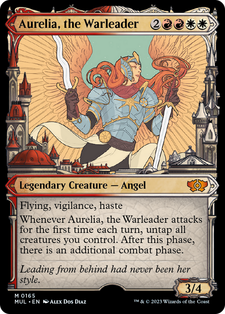 Aurelia, the Warleader (Halo Foil) [Multiverse Legends] | Cracking-Singles