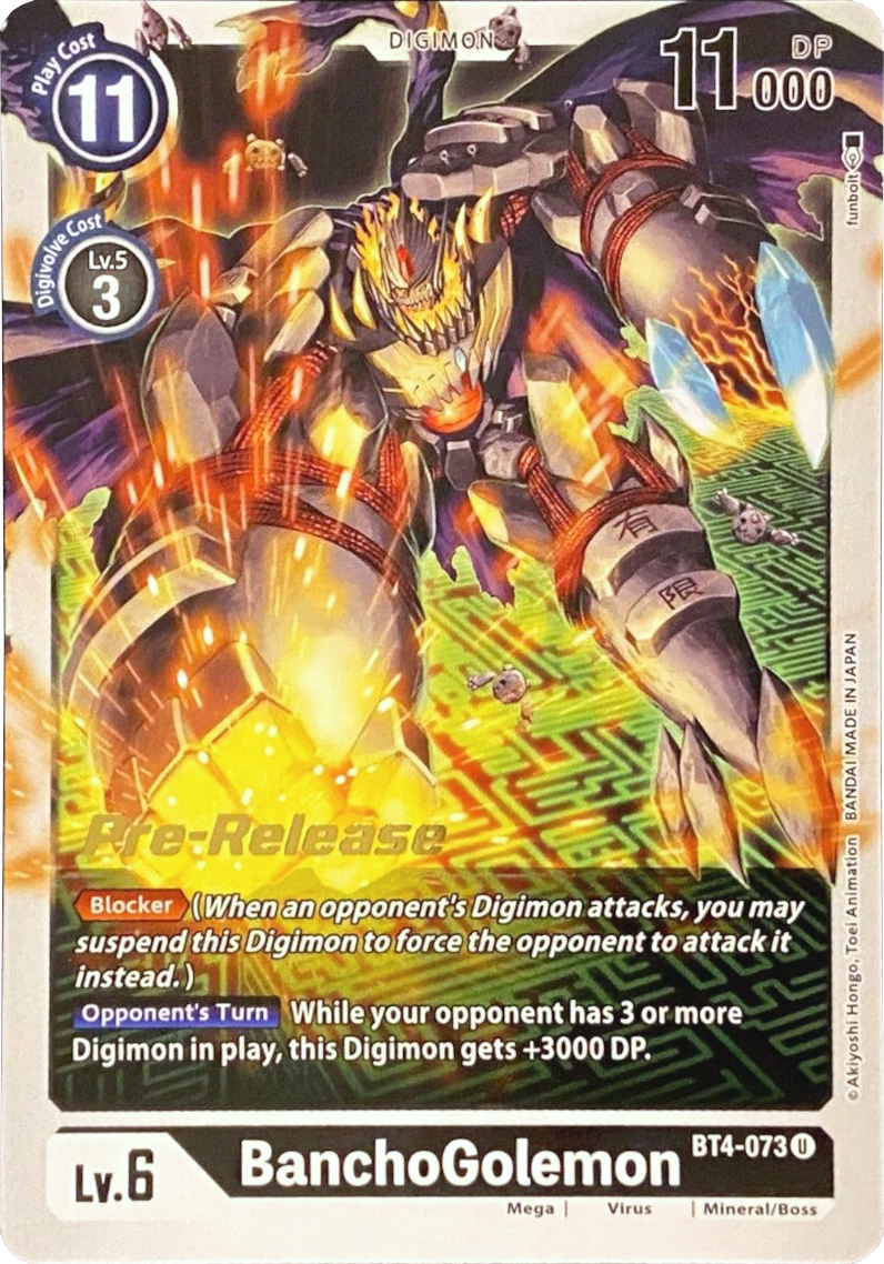 BanchoGolemon [BT4-073] [Great Legend Pre-Release Promos] | Cracking-Singles