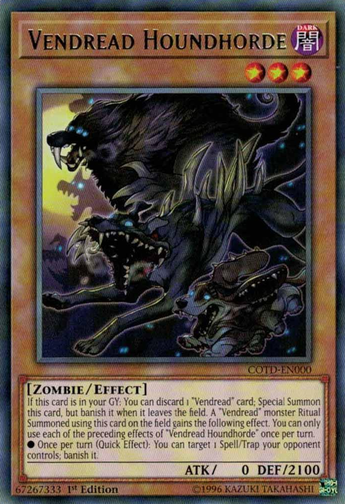 Vendread Houndhorde [COTD-EN000] Rare | Cracking-Singles